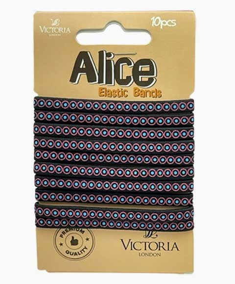 ALICE ELASTIC BANDS 48B1 10 Pcs Color Black Kids Hair Accessories Asetena Pa 