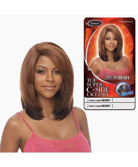 TOP SUPER C SIDE BESBY SYNTHETIC LACE WIG  Color F3240 Synthetic Hair Wigs Asetena Pa 
