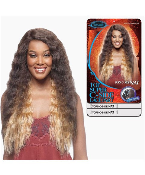 TOP SUPER C SIDE NAT SYNTHETIC LACE WIG  Color 2 Synthetic Hair Wigs Asetena Pa 