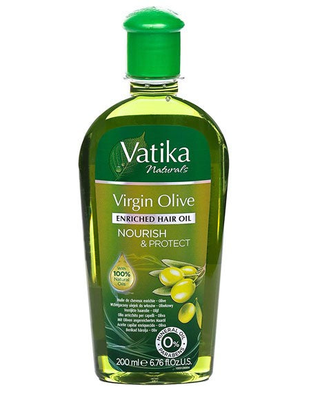 VATIKA NATURALS VIRGIN OLIVE ENRICHED HAIR OIL 200 ml Sprays, Serums and Oils Asetena Pa 
