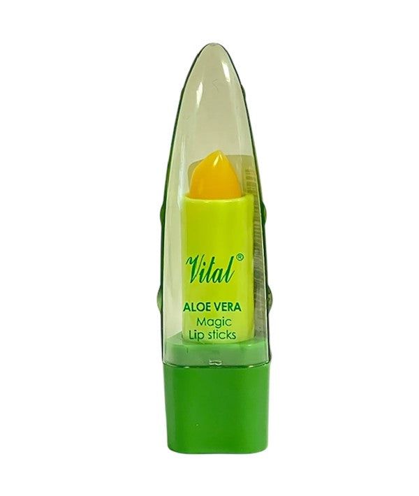 VITAL ALOE VERA COLOUR CHANGING MAGIC LIPSTICKS  Color Green Lips Asetena Pa 