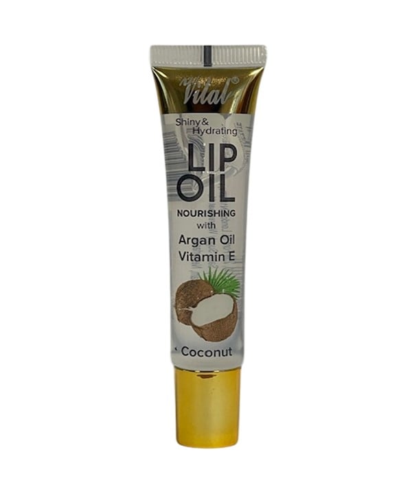 SHINY AND HYDRATING LIP OIL NOURISHING WITH ARGAN OIL VITAMIN E  Color Coconut Lips Asetena Pa 