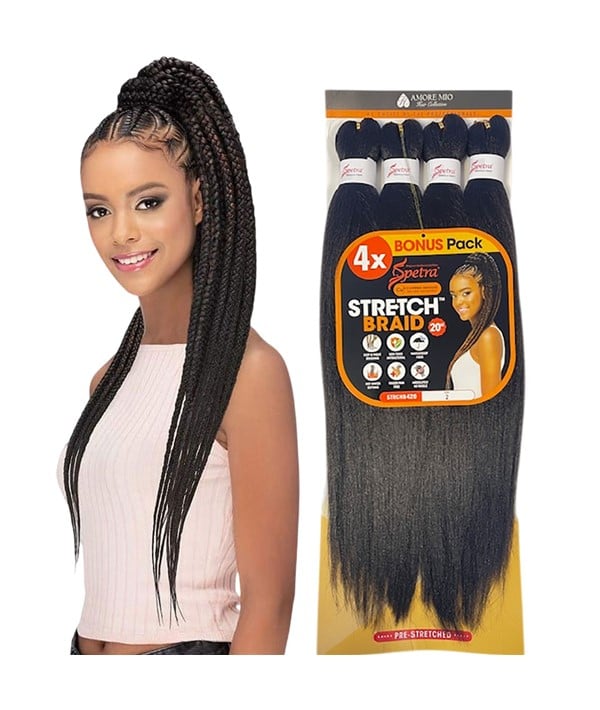 SPETRA MIRACLE FIBER 4X STRETCH BRAID 20 Color 4 Hair for Braid Extensions Asetena Pa 
