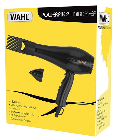 WAHL POWERPIK 2 SALON STYLING HAIRDRYER  Color Black Hair Dryers Asetena Pa 