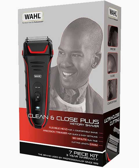 WAHL CLEAN AND CLOSE PLUS WET AND DRY SHAVER Clippers and Trimmers Asetena Pa 