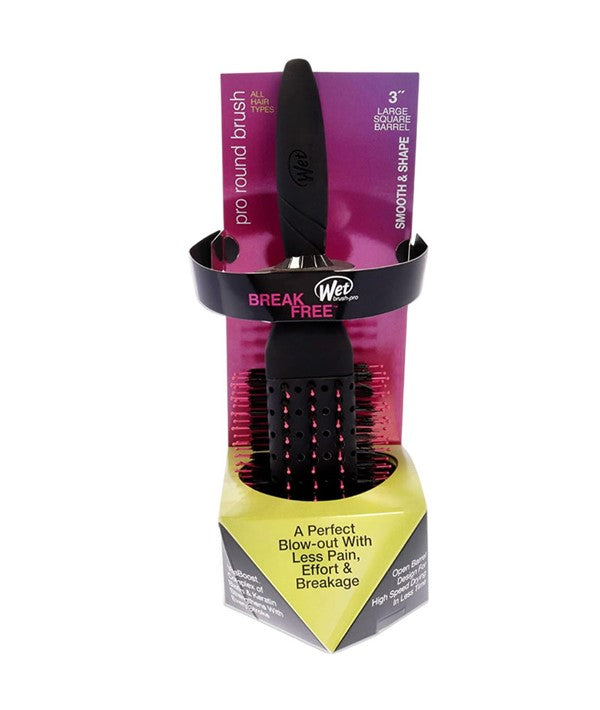 WET BRUSH PRO SMOOTH AND SHAPE ROUND BRUSH LARGE SQUARE BARREL 3'' Hair Brushes and Combs Asetena Pa 