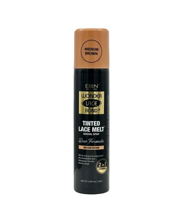 WONDER LACE BOND TINTED LACE DUO FORMULA SPRAY 100 ml Color Medium Dark Brown Extensions Accessories Asetena Pa 