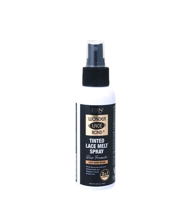 WONDER LACE BOND TINTED LACE MELT SPRAY 100 ml Color Light Warm Brown Extensions Accessories Asetena Pa 