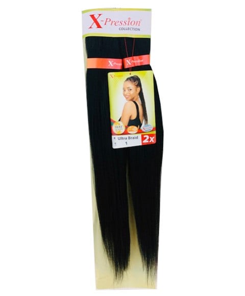 X PRESSION SYN 2X PRE STRETCHED ULTRA BRAID 46 Color Purple Hair for Braid Extensions Asetena Pa 