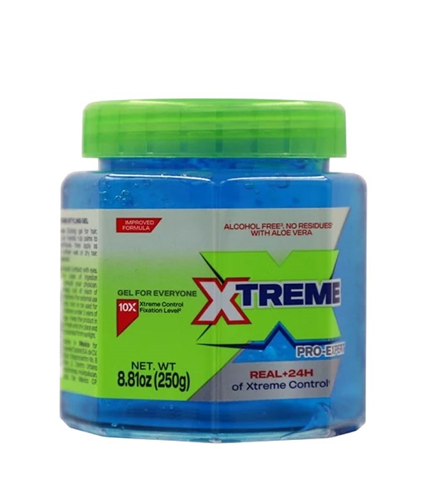 XTREME PRO EXPERT REAL PLUS 24HRS HAIR GEL BLUE 1 kg Hair Styling Asetena Pa 