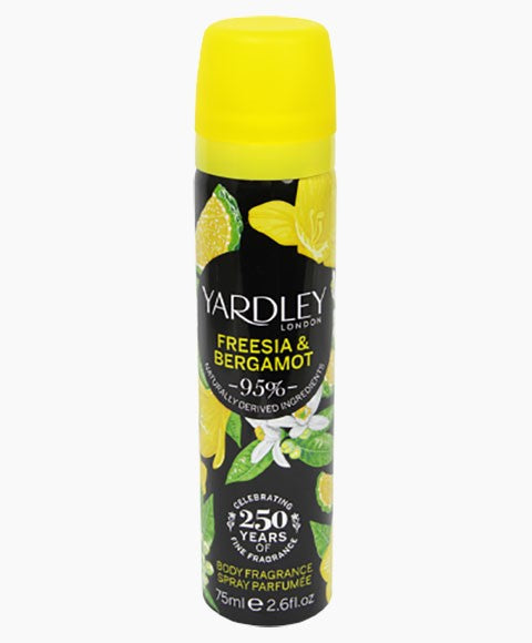 FREESIA AND BERGAMOT BODY FRAGRANCE SPRAY 75 ml Body Care Asetena Pa 