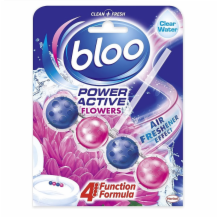 Bloo Power Active Clear Wattoilet Rim Block Flowe  6x50g