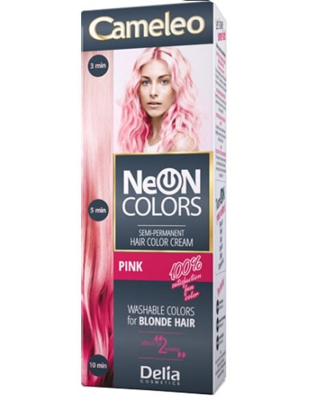 NEON COLORS SEMI PERMANENT HAIR COLOR CREAM 60 ml Color Pink Hair Color Asetena Pa 