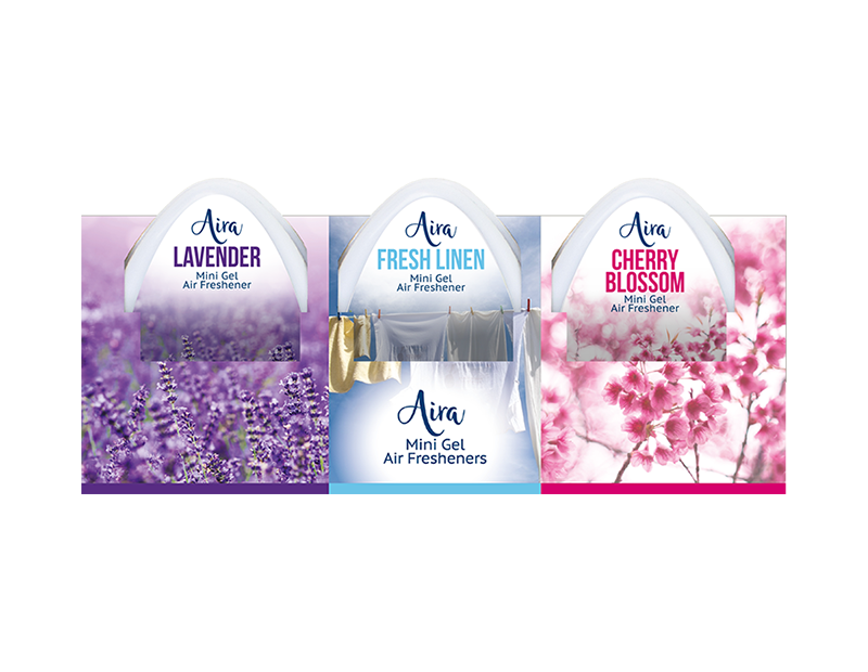 Mini Gel Air Fresheners  1x3PK
