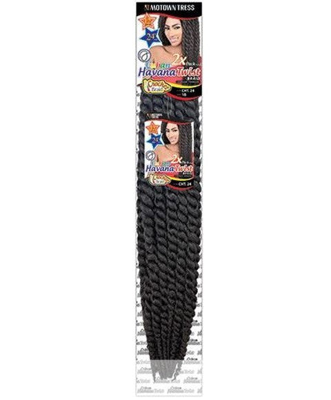 MOTOWN TRESS SYN CHT 24 CUBAN 2 X HAVANA TWIST BRAID 24 Color 2 Hair for Braid Extensions Asetena Pa 