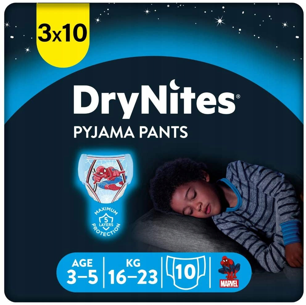 Huggies Drynites -7 Boy  3x10's