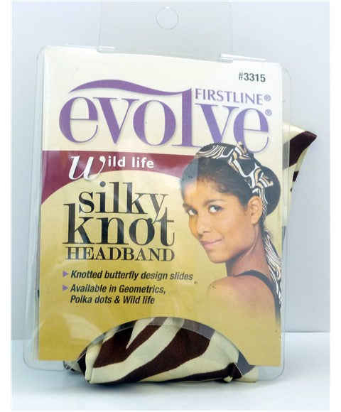 EVOLVE WILD LIFE SILKY KNOT HEADBAND  Color 3315 Durags and Caps Asetena Pa 