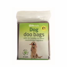 Lifestyle Dog Doo Bags Tie Handle    5x20's