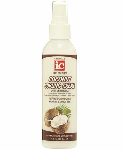FANTASIA COCONUT CURLING CREME SPRAY ON FORMULA 178 ml Sprays, Serums and Oils Asetena Pa 