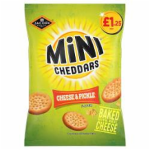 Jacobs Mini Cheddars Cheese & Pickle   15x90g