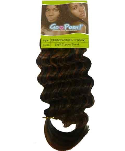 GO POSH SYN CARIBBEAN CURL 12 Color 2 Synthetic Weave Hair Asetena Pa 