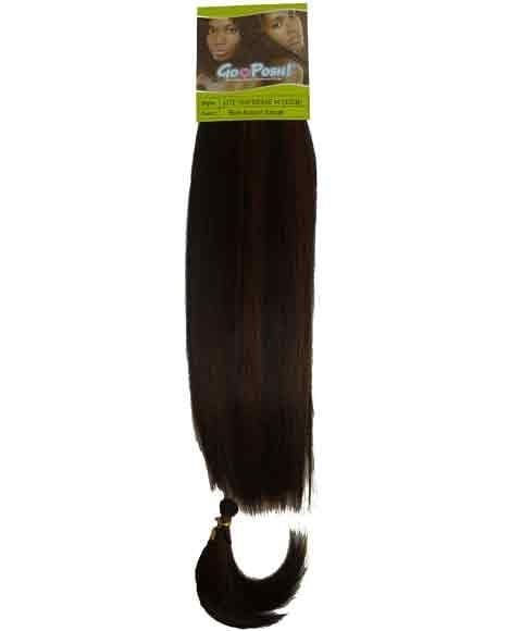 GO POSH SYN LITE YAKI WEAVE 14 Color P1B/99J (Dark Burgundy Streak) Synthetic Weave Hair Asetena Pa 