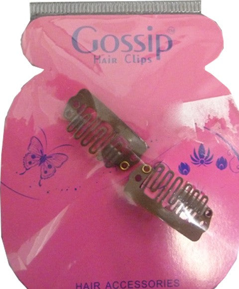 GOSSIP BROWN WEAVING CLIPS 2PCS Small Color Brown Extensions Accessories Asetena Pa 