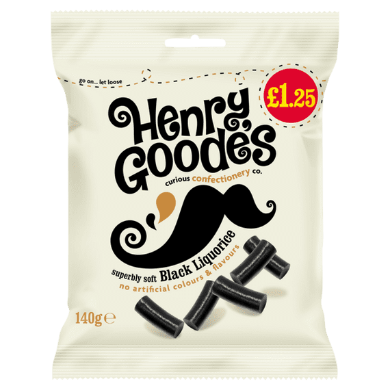 Henrys Goode Best Ever Liquorice   12x140g