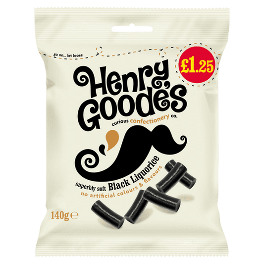 Henrys Goode Best Ever Liquorice   12x140g