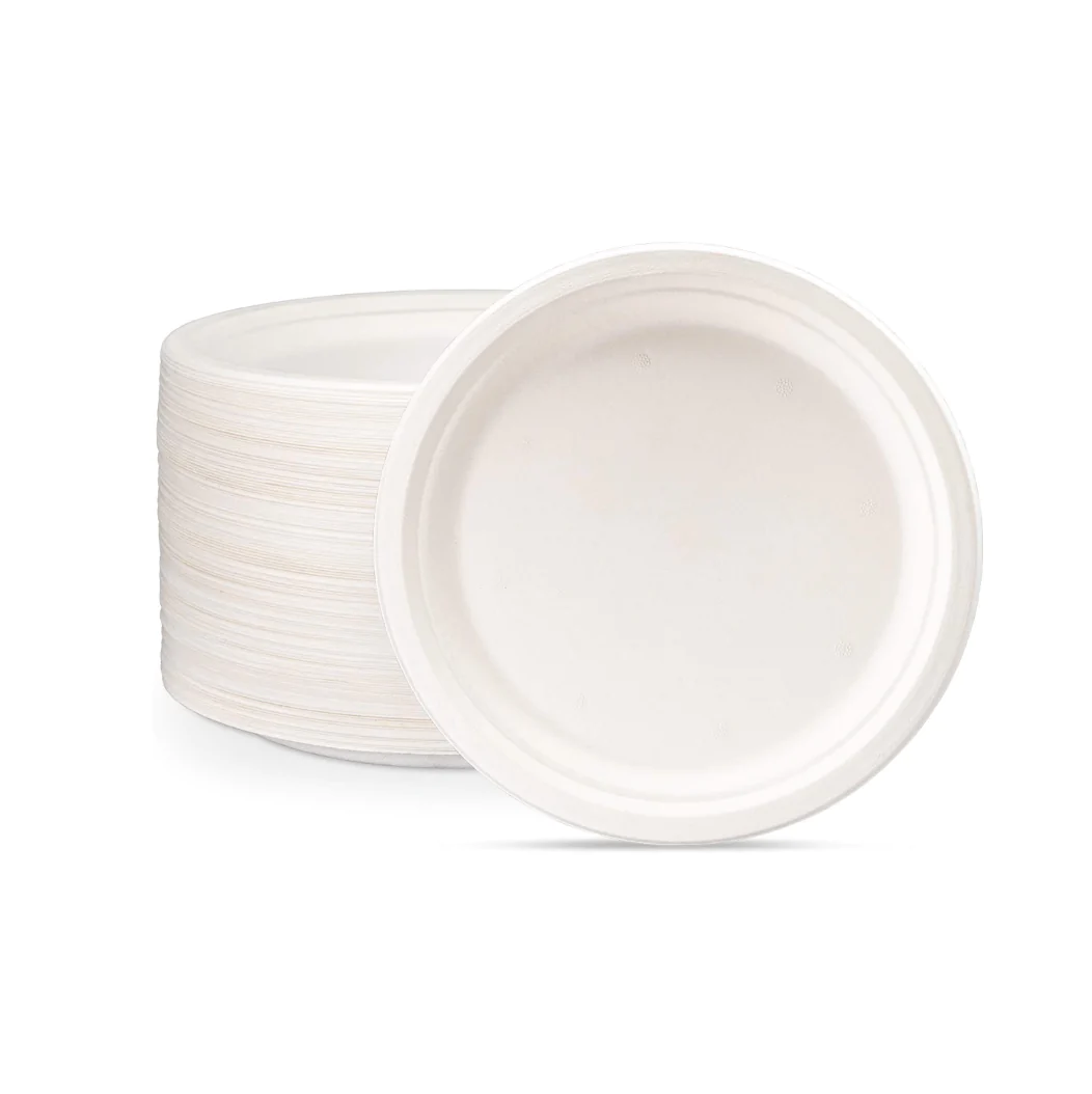 Paper Plates Sagurcane 7''  1x10's