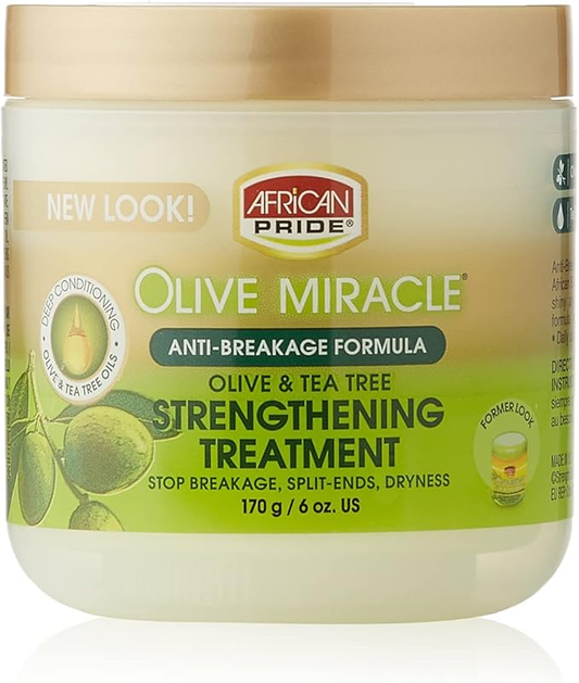 African Pride Olive Miracle Anti-Breakage Strengthening Treatment 6oz