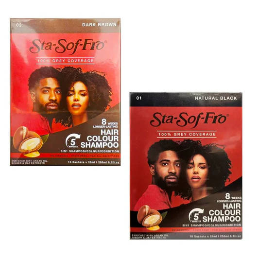 STA SOF FRO HAIR COLUR SHAMPOO BROWN 10 x 25ML