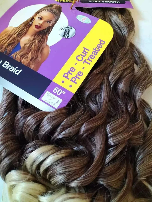 DARLING EMPRESS CURLY BRAID LONG 60'' SPICE GOLD