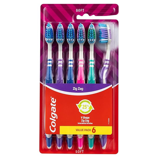 COLGATE TOOTH ZIG ZAG FIRM PM 2.00 6 x BRUSH