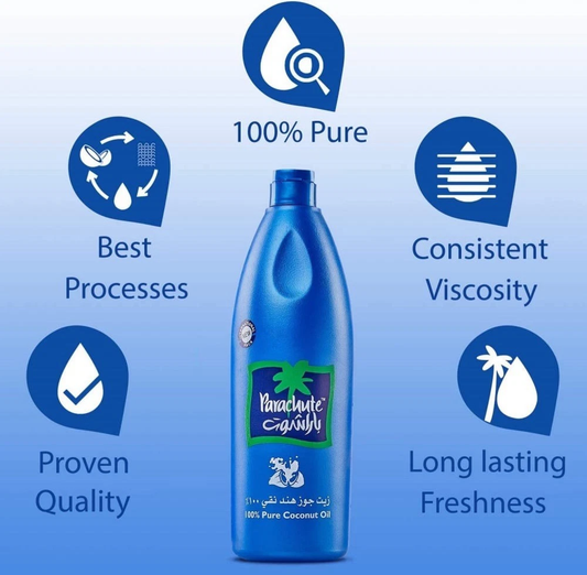 PARACHUTE COCONUT OIL BLUE JAR 4 x 500ML