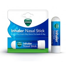 VICKS INHALER NASAL 12 x STICK Health & Wellness Asetena Pa Vicks Inhaler Nasal Stick Fast Relief Clears Blocked Nose Menthol Camphor 12 x 0.5ml