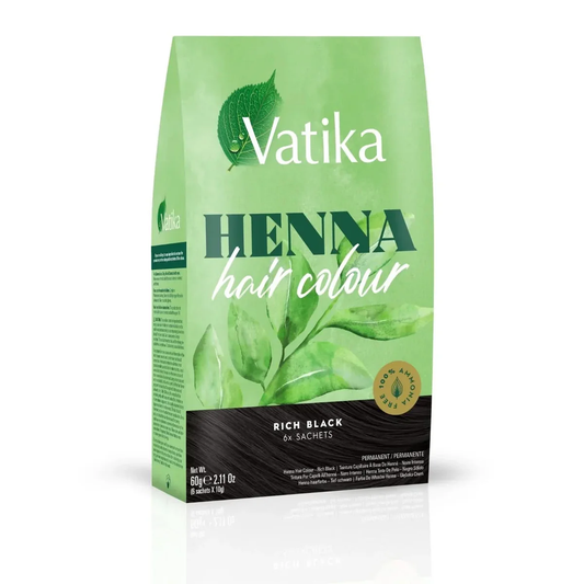DABUR HENNA COLOUR RICH BLACK 6 x 60G