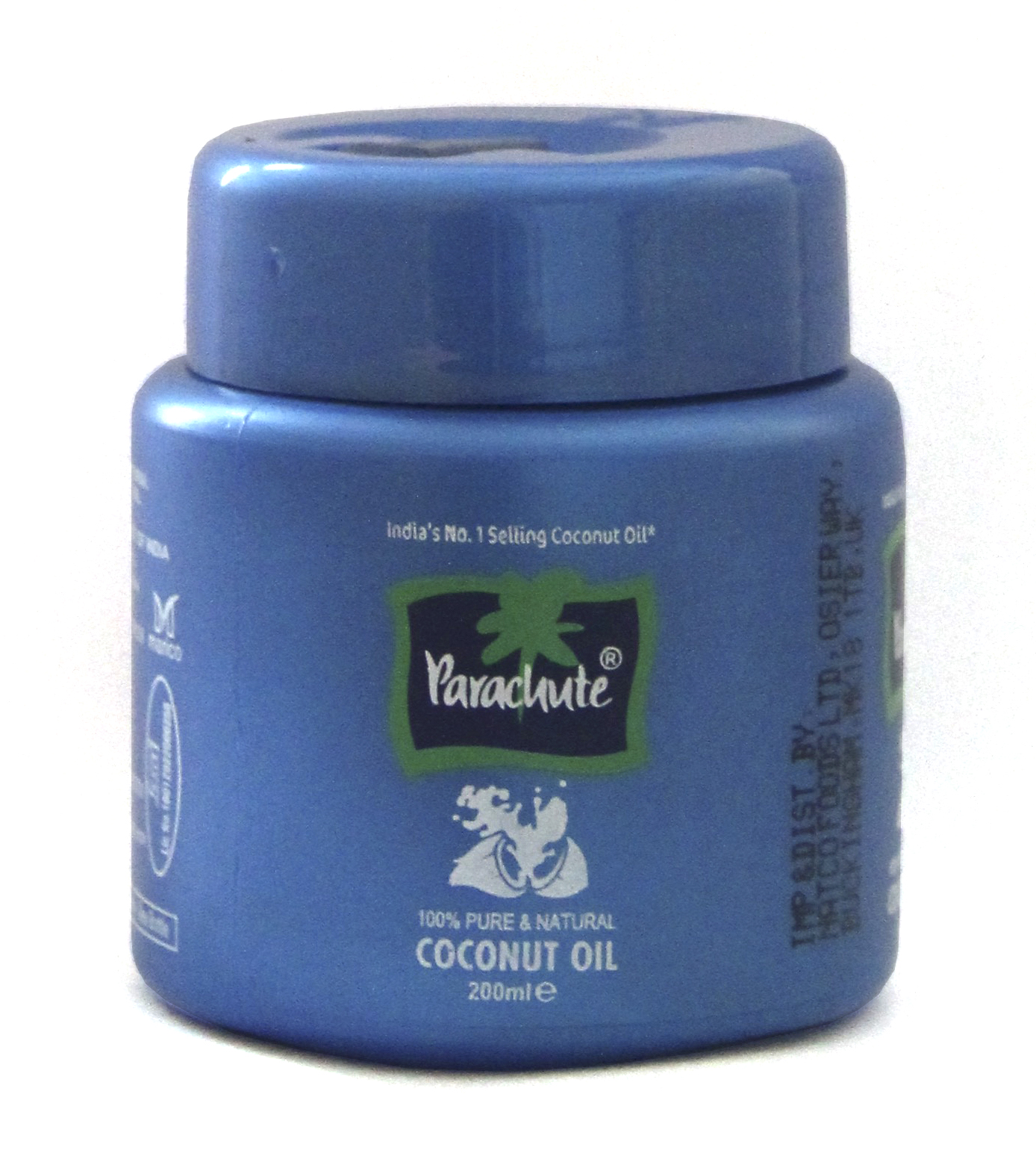PARACHUTE COCONUT OIL BLUE JAR 10 x 200ML