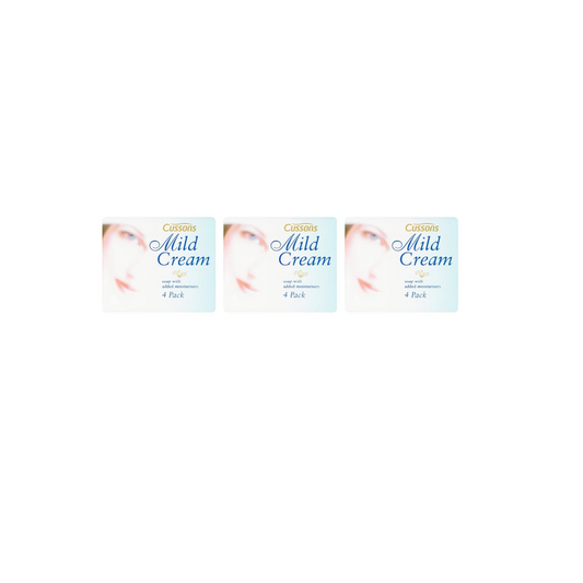 CUSSONS MILD CREAM SOAP 4PK 1 x 4X90G