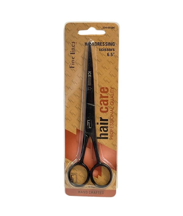 FINE LINES HAIR DRESSING SCISSORS BLACK 6.5 Inch Salon Accessories Asetena Pa 