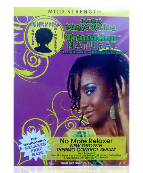 JAMAICAN MANGO AND LIME TRANSITION NATURAL NO MORE RELAXER THERMO CONTROL SERUM 8 OZ Color Mild Strength Relaxer n Texturizer Asetena Pa 