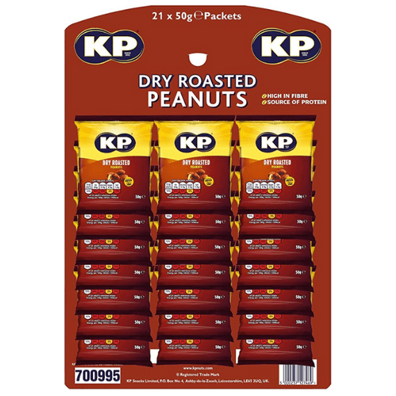 Kp Dry Roasted Peanuts Cards  21x50g