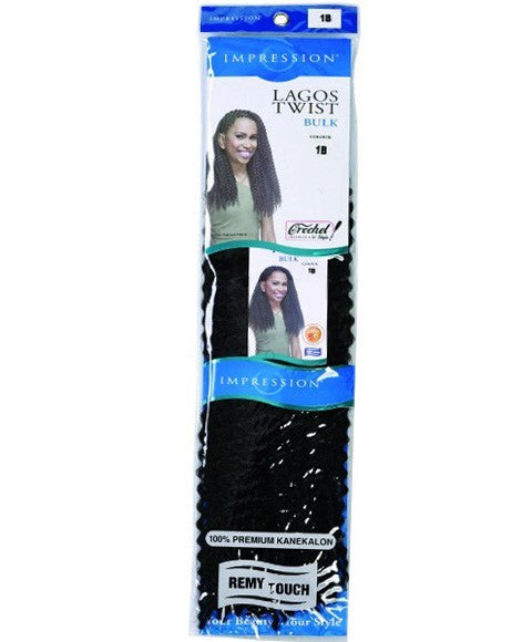 IMPRESSION SYN LAGOS TWIST BULK  Color P1B/30 Hair for Braid Extensions Asetena Pa 