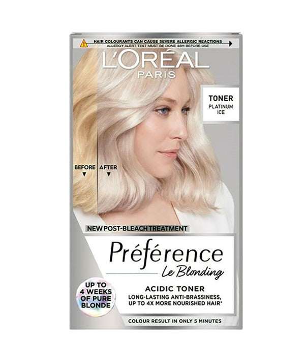PREFERENCE LE BLONDING ACIDIC TONER PLATINUM ICE Hair Color Asetena Pa 