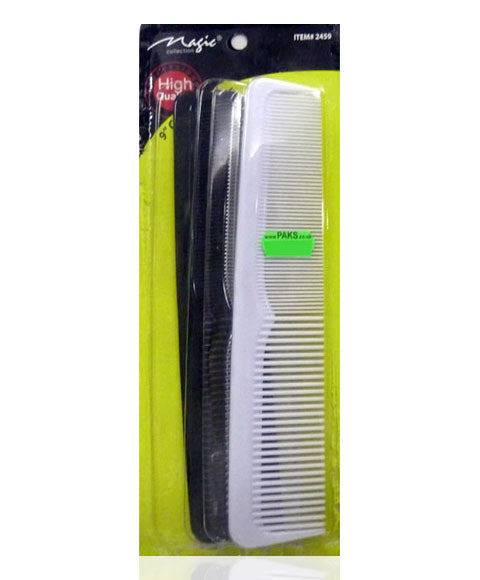 MAGIC COLLECTION MIXED COMB SET 3PCS 3 pcs Color 2459 Hair Brushes and Combs Asetena Pa 