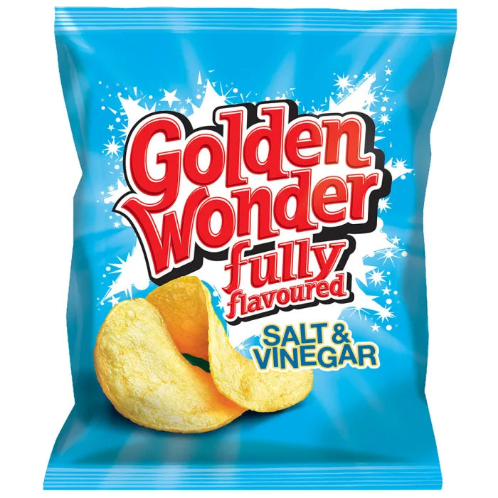 Golden Wonder Salt & Vinegar Crisps 32.5g