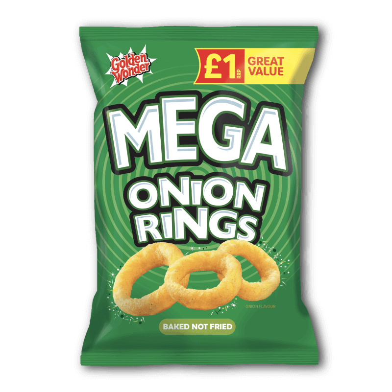 Golden Wonder Mega Onion Rings    18x50g