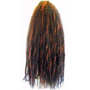 JAZZY SYN AFRO KINKY BULK  Color 1b/99j Hair for Braid Extensions Asetena Pa 