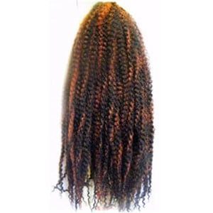 JAZZY SYN AFRO KINKY BULK  Color FS1B/27 Hair for Braid Extensions Asetena Pa 