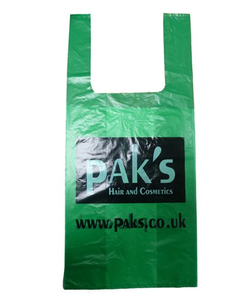 GREEN CARRIER BAG Large (1000 Pcs) Color Boxes Makeup Accessories Asetena Pa 